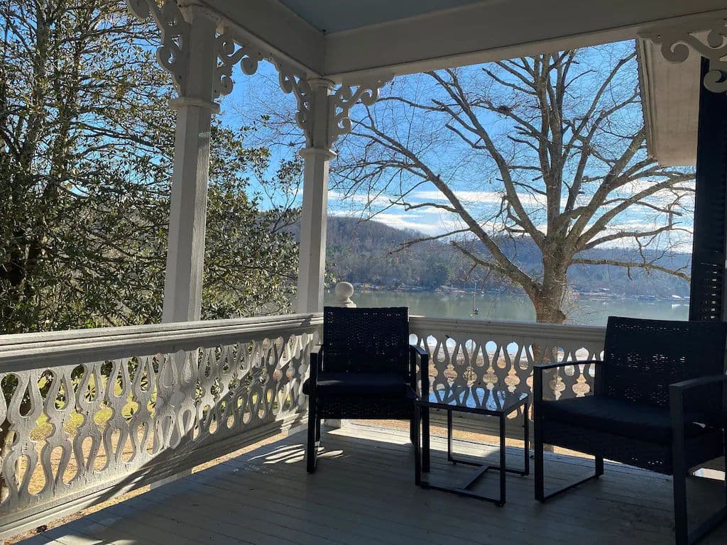 Upstairs Side Deck - Beautiful Views! Great Spot For Morning Coffee Or Afternoon Wine.