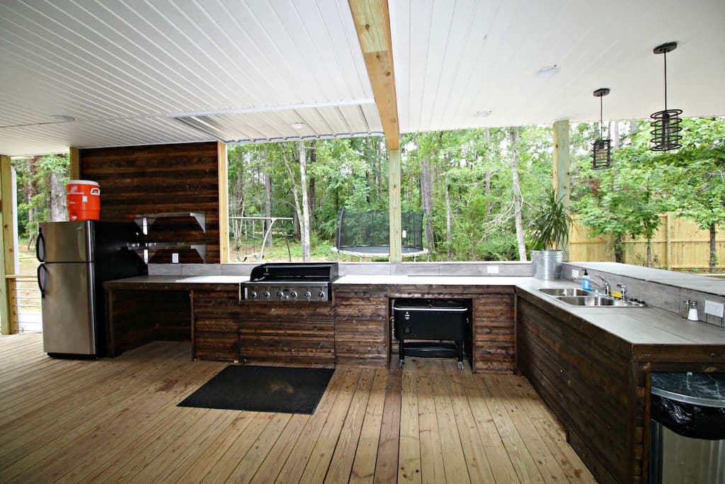 The Outside Kitchen Area.
