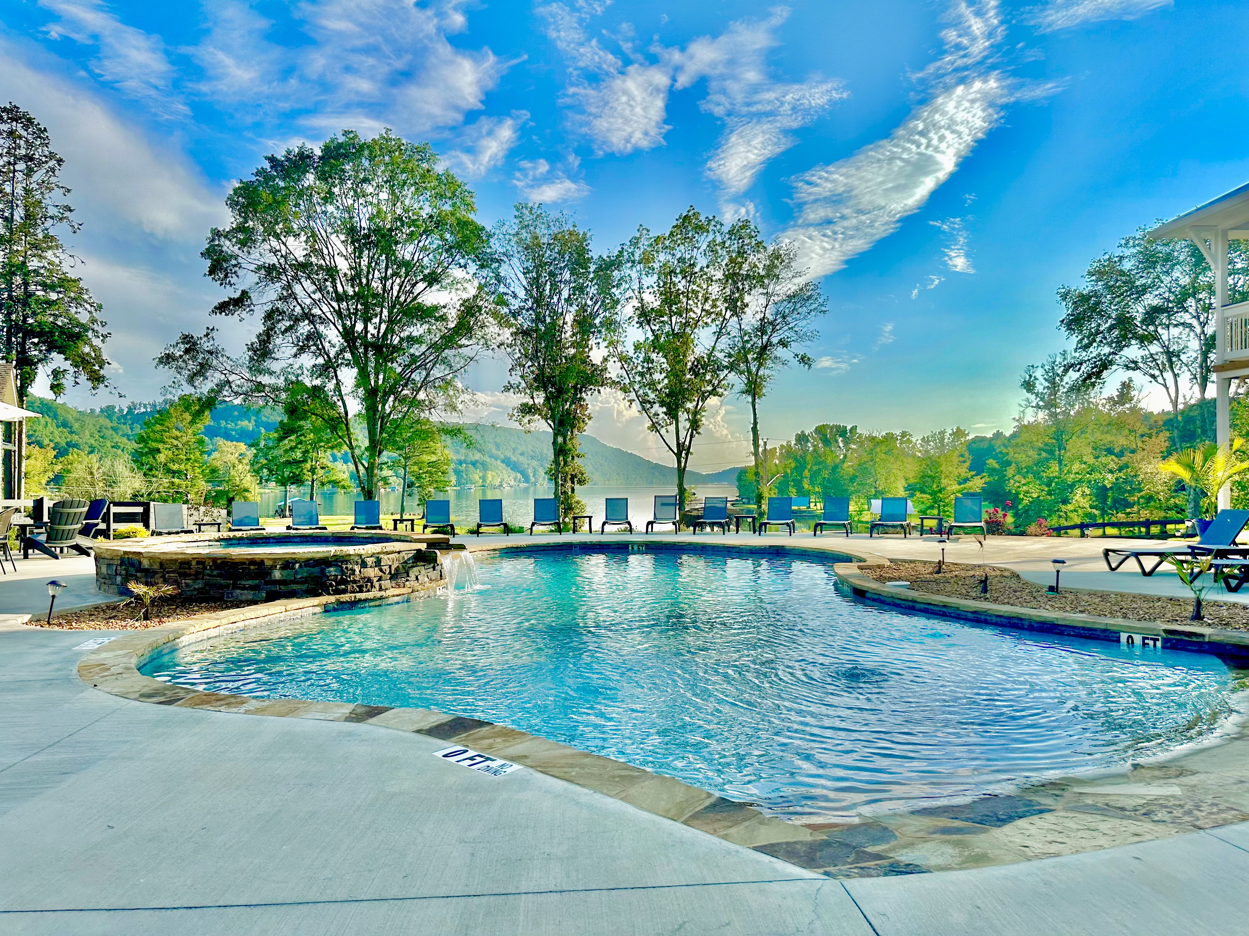 Enjoy the cool water of the pool..with a VIEW! I mean look at that, so beautiful. *Open May-Early Fall.