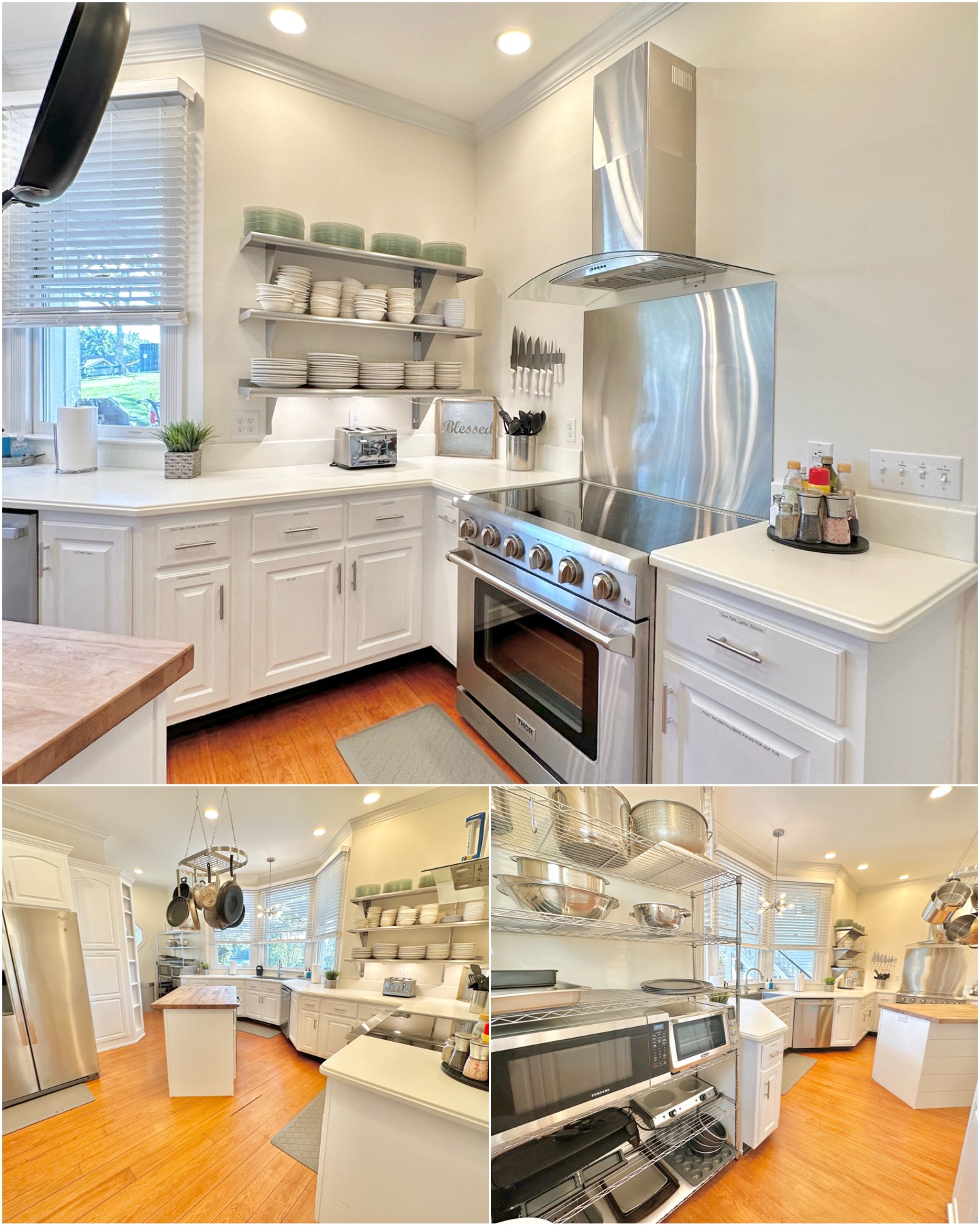 Large kitchen with plenty of counter space, pots, pans, utensils, 2 dish washers, etc. TONS provided! Ask us for our stocked list!